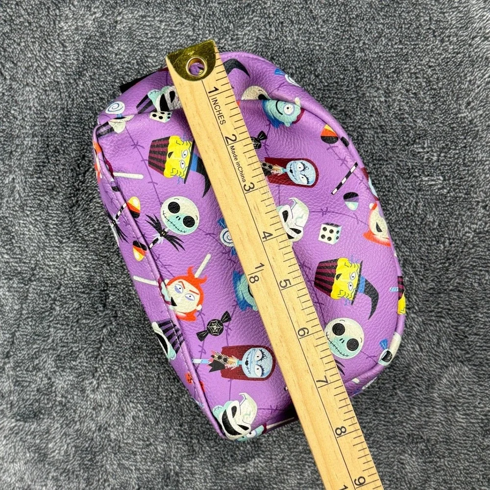 Disney Nightmare Before Christmas Purple Candy Character Makeup Bag Pouch 8x5x2
